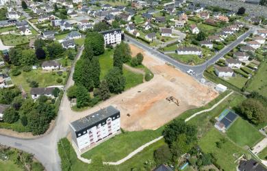 Photo drône du chantier