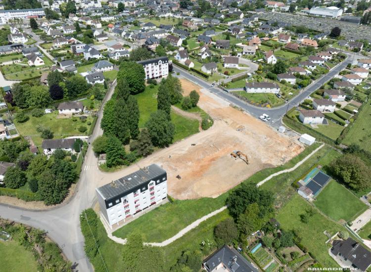 Photo drône du chantier